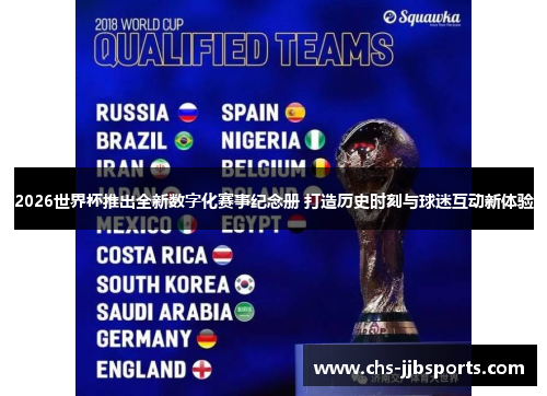 2026世界杯推出全新数字化赛事纪念册 打造历史时刻与球迷互动新体验